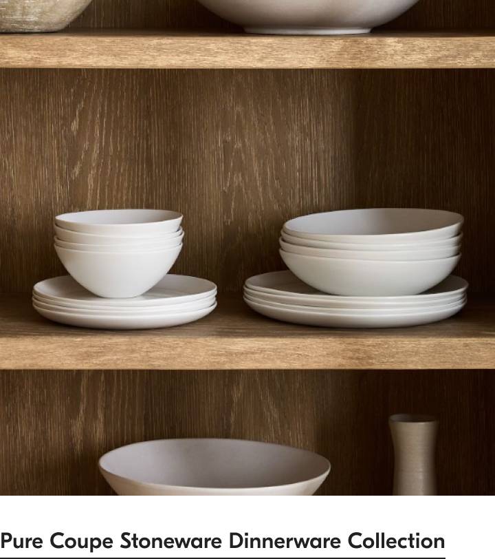 Pure Coupe Stoneware Dinnerware Collection